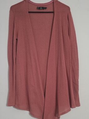 Volcom Dusty Rose Open-Front Knit Cardigan